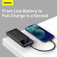 Gambar Baseus Bipow 10000mAh 20W PD Digital Display 3 Port USB-A USB-C Powerbank - White dari bestdeal_NEW Kota Administrasi Jakarta Pusat 4 Tokopedia