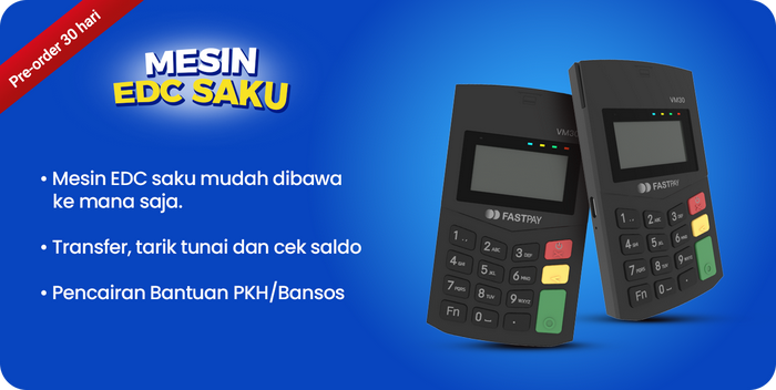 Gambar EDC SAKU KHUSUS FASTPAY TERBARU dari Fastpay Official Kab. Sidoarjo Tokopedia