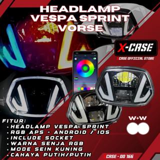 Gambar X-Case Lampu Depan  Headlamp Vespa Sprint Model Vorse Senja Rgb Aps 200 Mode Sein Running Sein DD 166 - VORSE dari Xcase Indonesia Kota Administrasi Jakarta Barat Tokopedia