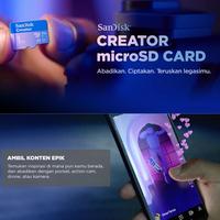 Gambar Sandisk Creator MicroSD Micro SD Card A2 128 256 GB , UHS-I U3 V30 4K with Adapter Penyimpanan Device - 128 GB dari Click & Go Tokopedia Kota Bandung 1 Tokopedia