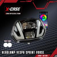 Gambar X-Case Lampu Depan  Headlamp Vespa Sprint Model Vorse Senja Rgb Aps 200 Mode Sein Running Sein DD 166 - VORSE dari Xcase Indonesia Kota Administrasi Jakarta Barat 3 Tokopedia