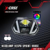 Gambar X-Case Lampu Depan  Headlamp Vespa Sprint Model Vorse Senja Rgb Aps 200 Mode Sein Running Sein DD 166 - VORSE dari Xcase Indonesia Kota Administrasi Jakarta Barat 5 Tokopedia