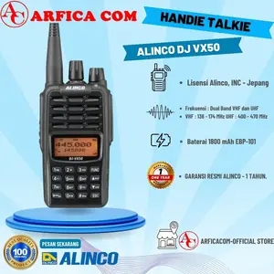 HT Alinco DJVX50 DJ-VX50 DJ VX50 VX 50 DUAL BAND (Garansi Resmi)