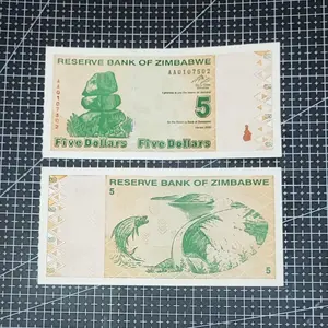 Uang Kuno Zimbabwe 5 Dollars 2009
