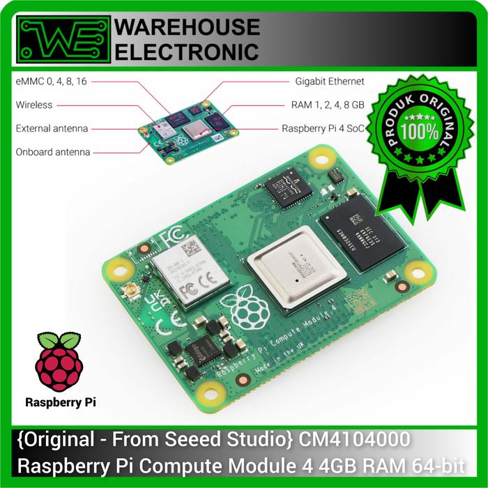 Jual Official Raspberry Pi Compute Module 4 CM4104000 4GB RAM
