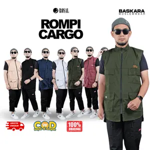 Rompi Cargo Rosal Rompi Sholat Outwear Pria Muslim
