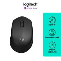 Gambar Logitech M331 Mouse Wireless Silent Click Ergonomis - Hitam dari Starcomp Semarang Kab. Banyumas 2 Tokopedia