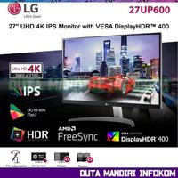Gambar LG 27UP600 W 27 Inch - UHD 4K IPS HDR400 FreeSync HDMI DP Monitor dari Duta Mandiri Infokom Kota Administrasi Jakarta Pusat 1 Tokopedia