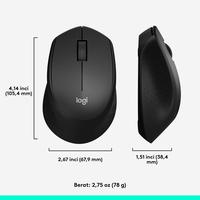 Gambar Logitech M331 Mouse Wireless Silent Click Ergonomis - Hitam dari Starcomp Semarang Kab. Banyumas 5 Tokopedia