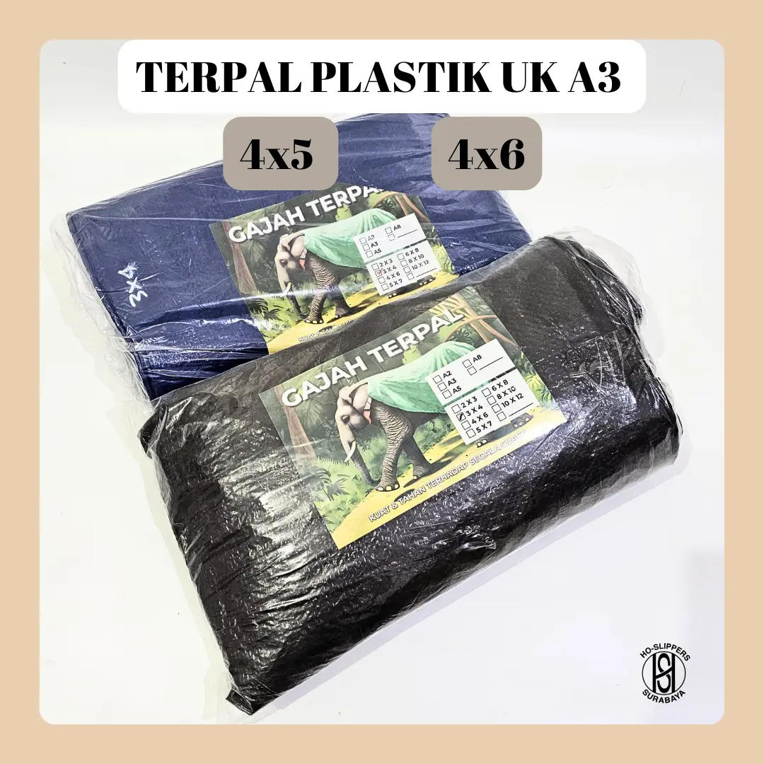 TERPAL PLASTIK A3 UK 4X5 4X6  / TERPAL PLASTIK / TERPAL A3