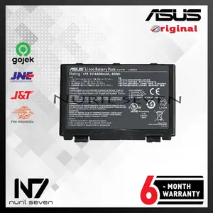Original Baterai Laptop ASUS F52 F82 K40 K401 K50 K51 K60 K61 K70 P50 P81 X5 X50 X65 X70 X8 X80 A32-F82