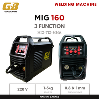 Gambar Mesin Las MIG 160 GB 3 in 1 tanpa co2 atau dengan gas dari MACHINE GARAGE Kota Medan 4 Tokopedia
