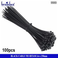 Gambar Cabel Ties Hitam 3.6x250mm Kabel Tie Tis Pengikat Kantong Plastik Kabel Serbaguna Multifungsi Pengrapih Kabel Tali Ripet Sabuk dari Brainbox Car and Home Kota Batam 1 Tokopedia