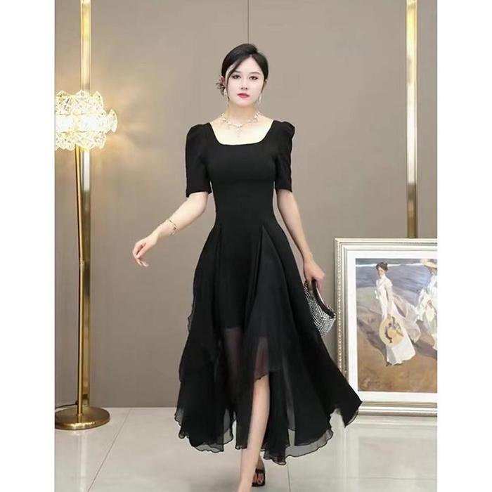 Fan Dress Pesta Hitam Mewah Elegan/Dress Hitam Korea/Long Dress Hitam Polos Terbaru Terlaris Terbaik - Hitam, L di Blackwater480 | Tokopedia Fan Dress Pesta Hitam Mewah Elegan/Dress Hitam Korea/Long Dress Hitam Polos Terbaru Terlaris Terbaik - Hitam, L di Blackwater480 | Tokopedia