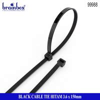 Gambar Cabel Ties Hitam 3.6x150mm Kabel Tie Tis Pengikat Kantong Plastik Kabel Serbaguna Multifungsi Pengrapih Kabel Tali Ripet Sabuk dari Brainbox Car and Home Kota Batam 5 Tokopedia