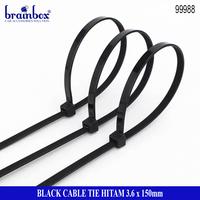 Gambar Cabel Ties Hitam 3.6x150mm Kabel Tie Tis Pengikat Kantong Plastik Kabel Serbaguna Multifungsi Pengrapih Kabel Tali Ripet Sabuk dari Brainbox Car and Home Kota Batam 3 Tokopedia