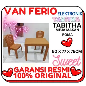 Meja Makan Minimalis Meja Taman Motif Rotan Tabitha