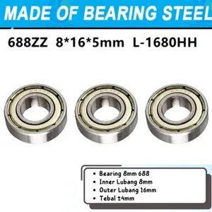 Bearing 688 ZZ 688ZZ Laker Kipas Angin