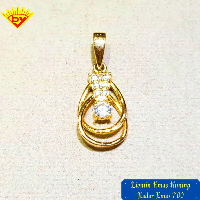 Liontin Model terbaru Emas Real Kadar 700