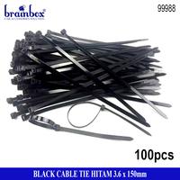 Gambar Cabel Ties Hitam 3.6x150mm Kabel Tie Tis Pengikat Kantong Plastik Kabel Serbaguna Multifungsi Pengrapih Kabel Tali Ripet Sabuk dari Brainbox Car and Home Kota Batam 1 Tokopedia