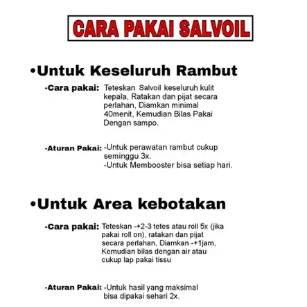 SALVOIL Rosemary oil Penyubur Rambut Kebotakan M Rntok Kering Kusam 1