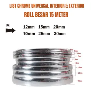 list molding chrome mobil universal