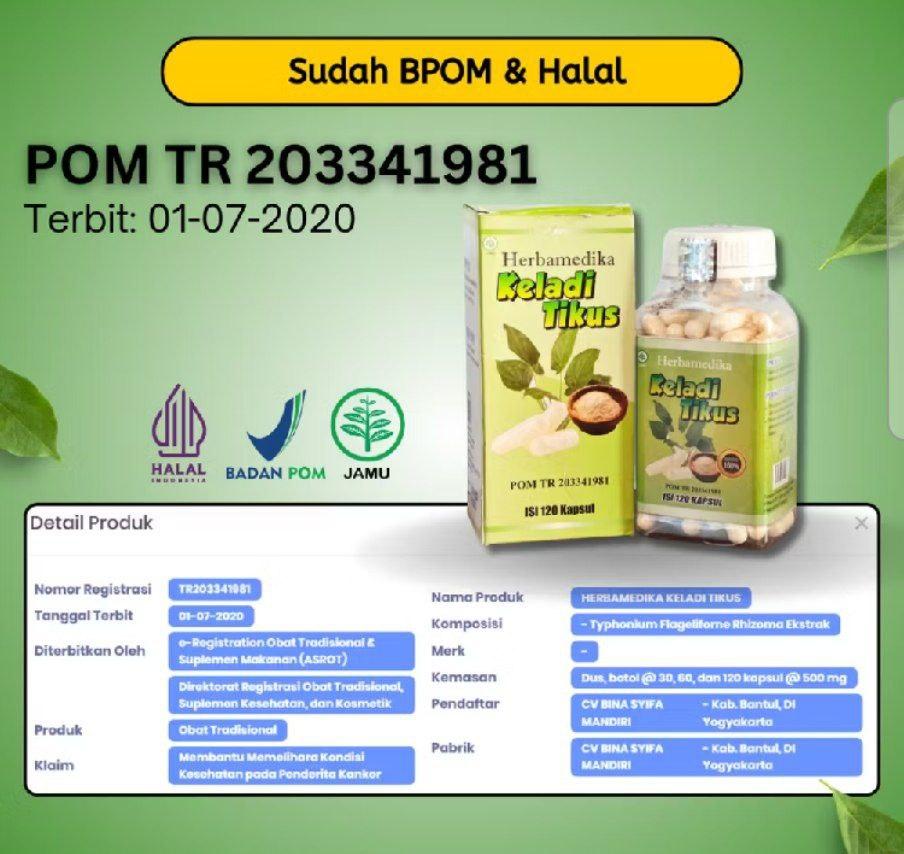 KAPSUL DAUN KELADI TIKUS ATASI MIOM BENJOLAN KISTA ORIGINAL BPOM