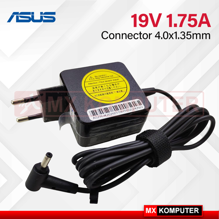 Gambar Adaptor Charger Original Laptop Asus 19V - 1.75A DC 4.0 x 1.35m dari MXKomputer_NEW Kab. Bantul 3 Tokopedia