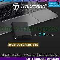 Gambar Transcend ESD270C Portable SSD 250GB 500GB 1TB 2TB - External SSD USB3.1 Gen 2 Type C - 250GB  dari Duta Mandiri Infokom Kota Administrasi Jakarta Pusat 1 Tokopedia