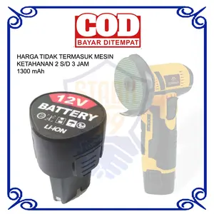 Baterai Batre Mesin  Gerinda Corolla CH011903 Portable angel Grinder Cordless 3inci 12v Battery