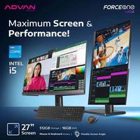 Gambar PC ADVAN AIO FORCE ONE MAX (BLACK) : INTEL CI5-1240P/ 16GB/ 512GB SSD/ 27" FHD DISPLAY ROTATE 90/ WIN 11 HOME/ 1YEAR WARRANTY dari mdpsuperstore Kota Palembang 4 Tokopedia