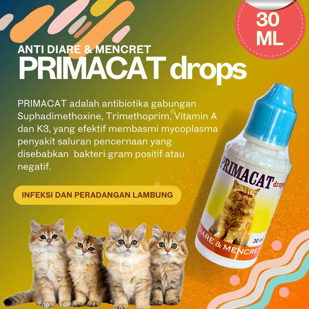 PRIMACAT drops DIARE DAN MENCRET 30 ml TAMASINDO