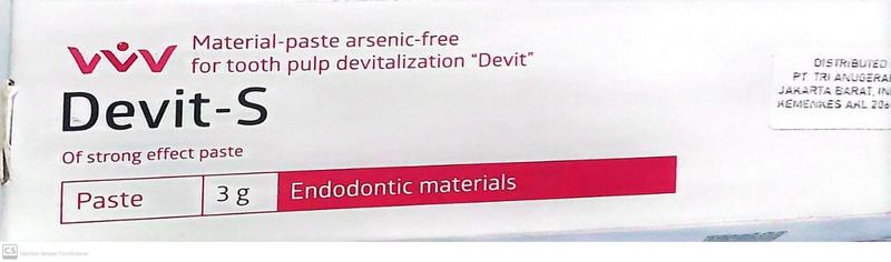 Devit S Devitalisasi Pulpa Non Arsen Dental Material paste Pulp ...