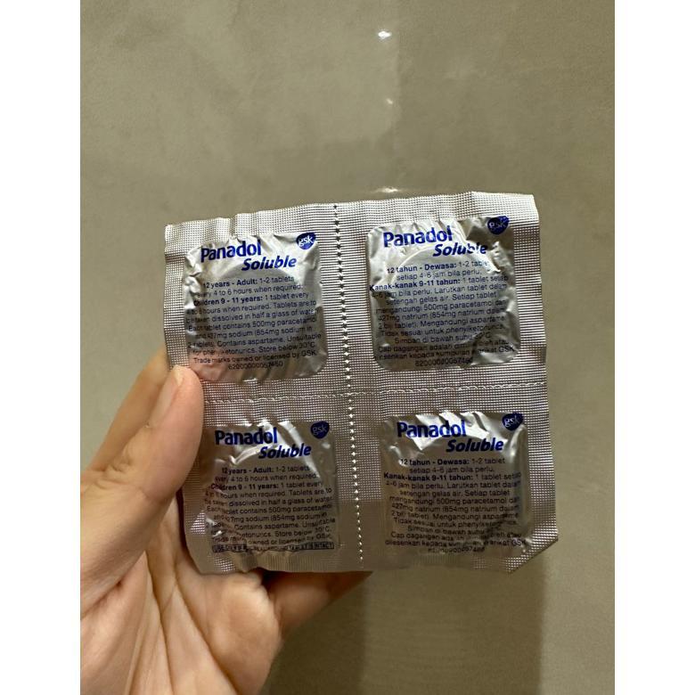 READY STOCK Panadol Solube Malaysia Panadol Celup 1blister 4biji. ORIGINAL