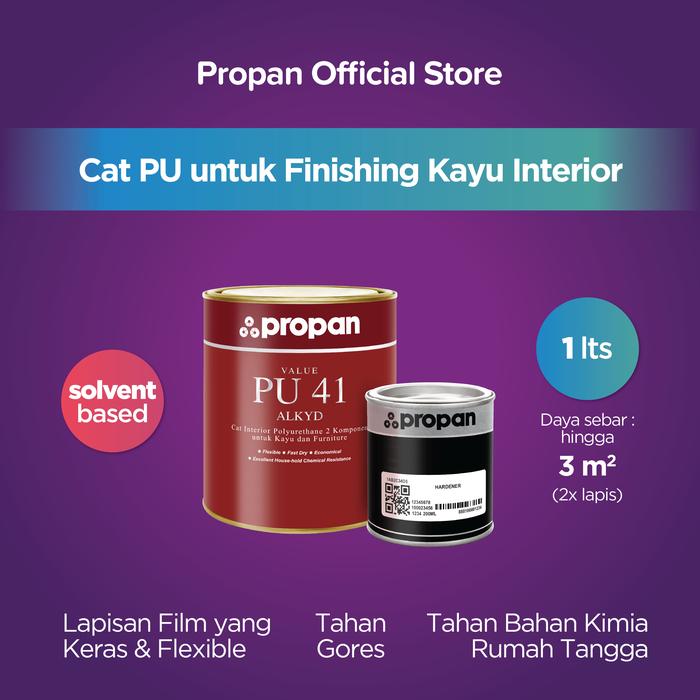 Gambar CAT KAYU PROPAN PU (SANDING SEALER) PUSS-41-1LITERSET dari PROPAN RAYA Kota Administrasi Jakarta Barat Tokopedia