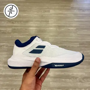 Sepatu Tenis Babolat SFX4 White Estate Blue Tennis Shoes Original