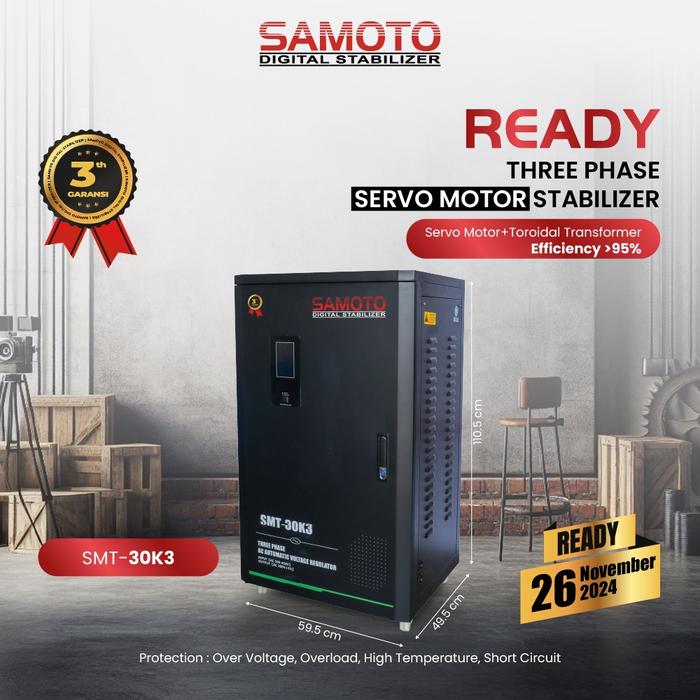 Gambar Stabilizer SAMOTO SMT-30KVA3 - THREE PHASE dari NUSA RACKINDO Kota Administrasi Jakarta Pusat Tokopedia