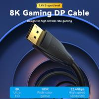 Gambar Vention Kabel Display Port Male to Display Port Male High Performance 8K DisplayPort DP 1.4 Cable UHD HDR 1080P 1 Meter - HCDBF dari Vention Tangerang Kab. Tangerang 2 Tokopedia