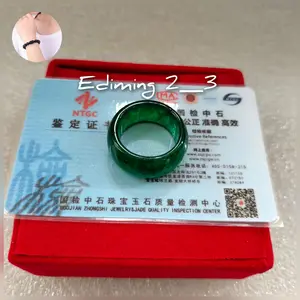 CINCIN LEBAR GIOK  TIONGKOK HIJAU BERSERTIFIKAT