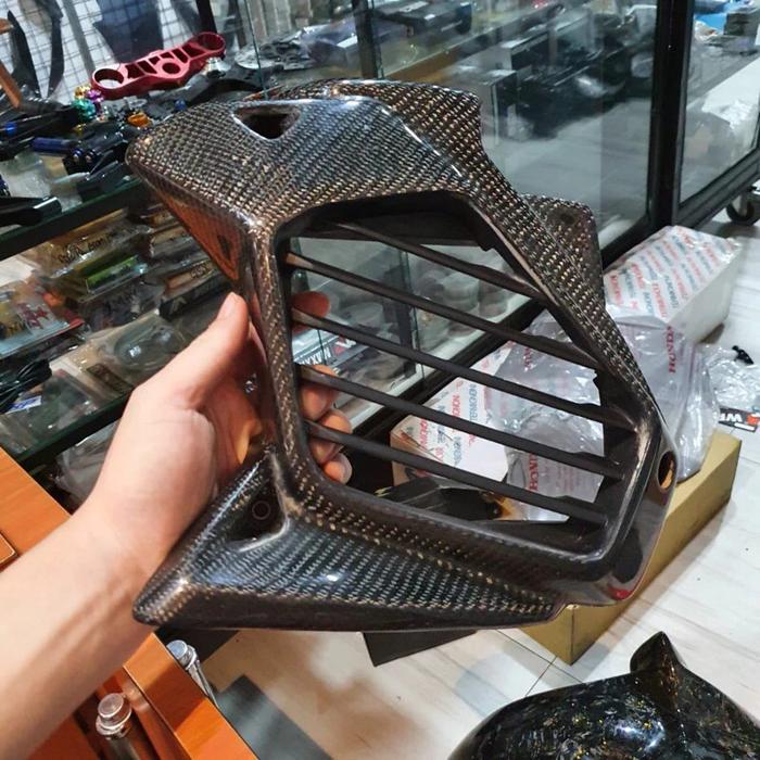 Jual Cover Radiator Carbon Kevlar Yamaha New Aerox 155 Connected BBP ...