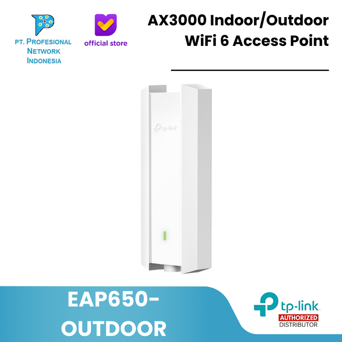 Gambar Tp-Link EAP650 Outdoor AX3000 Indoor/Outdoor WiFi 6 Access Point dari Profesional Network Kota Administrasi Jakarta Pusat Tokopedia