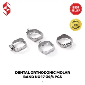 Dental ORTHODONTIC MOLAR band /4 pcs