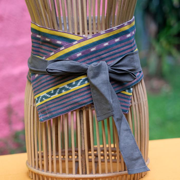 Gambar Obi Belt Tenun Ikat Tali Linen | Lingkar Rua | Noesa - 008C25-M dari Noesa-id Kota Depok 5 Tokopedia