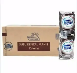Susu Kental Manis Frisian Flag Coklat Sachet Dus/ Susu Kental Manis Bendera 120 x 40g Sachet / SKM coklat
