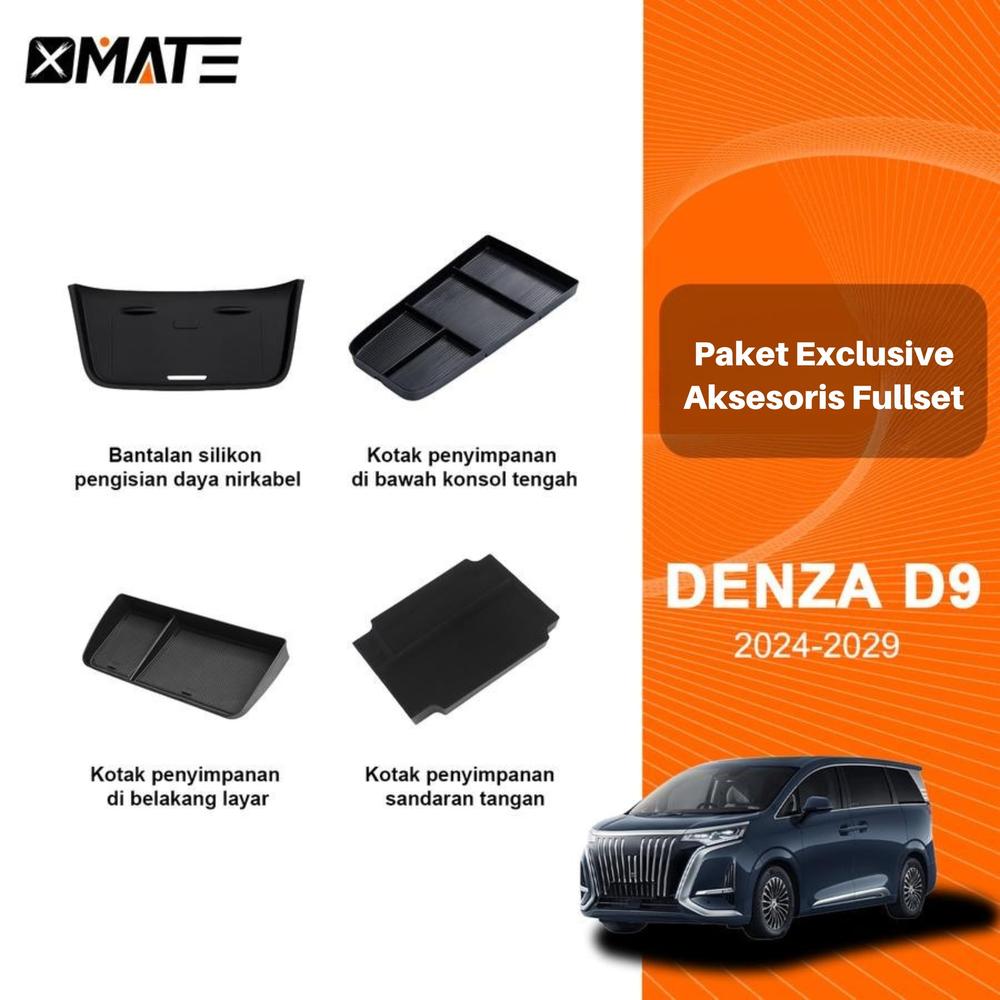Xmate Aksesoris Mobil Organizer Kompartemen Denza D9 - FULLSET