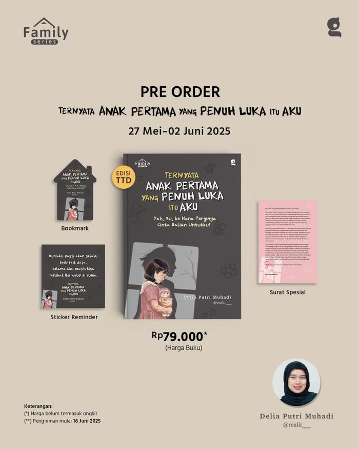 Gambar COMING SOON - Buku Self Improvment - Ternyata Anak Pertama Yang Penuh Luka Itu Aku - Delia Putri dari BumifiksiJogjakarta Kab. Sleman Tokopedia