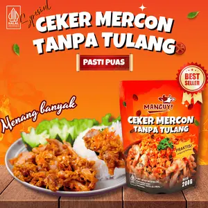 Mancuy Ceker Mercon Tanpa Tulang - Lauk Siap Saji - Makanan Siap Saji - Lauk Ceker Mercon Tanpa Tulang