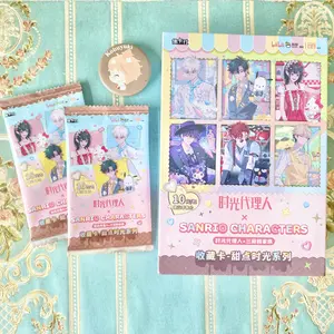 [2 Cards/pack] OFFICIAL Link Click Sanrio Collaboration blind bag collectible card collection cards linkclick cheng xiaoshi lu guang luguang qiaoling liu xiao vein xia fei original kartu photocard pc photo cards