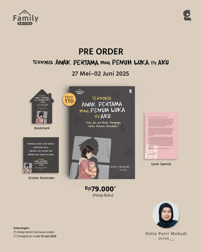 Gambar COMING SOON - Buku Self Improvment - Ternyata Anak Pertama Yang Penuh Luka Itu Aku - Delia Putri dari BumifiksiJogjakarta Kab. Sleman 4 Tokopedia