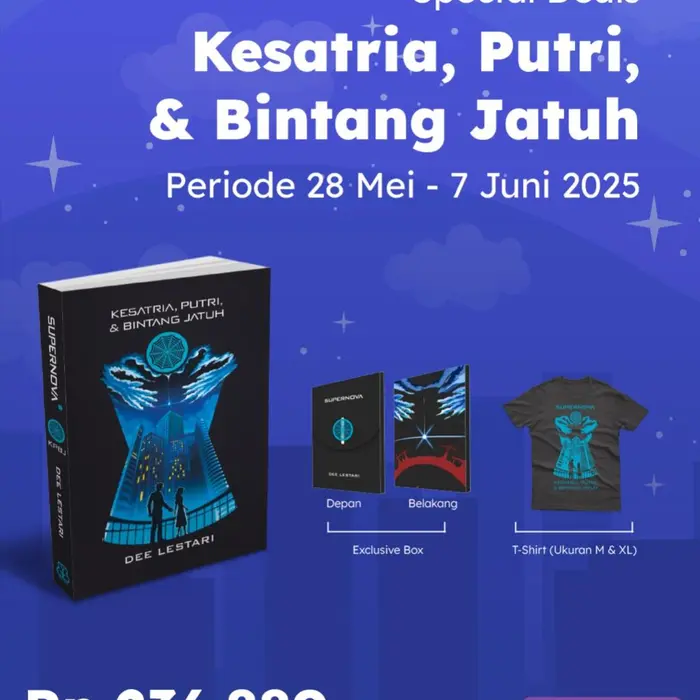 Gambar PRE ORDER - Buku Novel -  SUPERNOVA 1: Kesatria, Putri, dan Bintang Jatuh REPUBLISH 1 - Dewi Lestari dari BumifiksiJogjakarta Kab. Sleman 4 Tokopedia